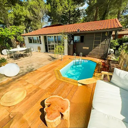 Chalet, Oasis Et Vue Mer,proxi Circuit Paul Ricard Campsite Le Castellet (Var)